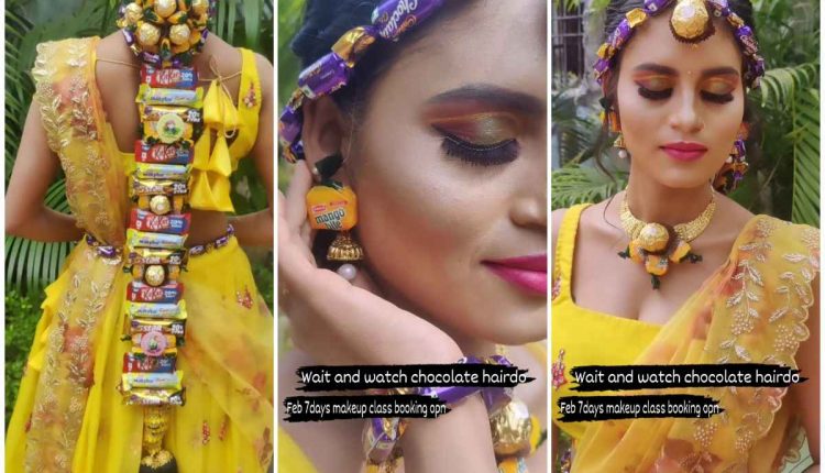 Chocolate Hairstyle Bride Viral News (1)