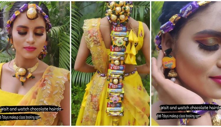 Chocolate Hairstyle Bride Viral News (3)