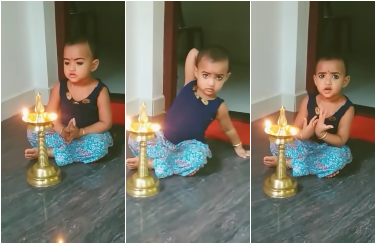 Baby Pray At Evening Viral