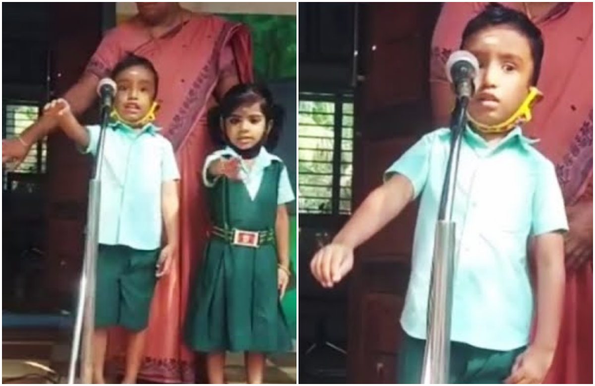 Little Boy Deliver The Pledge Viral Video