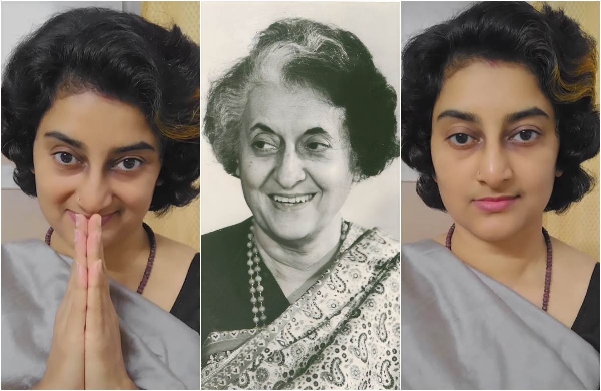 Indira Gandhi Dupe Ajitha Sivaprasad Goes Viral