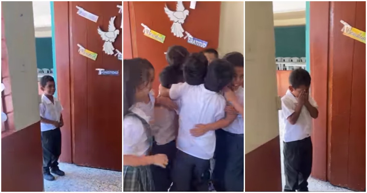 Teacher giving surprise birthday party for his student