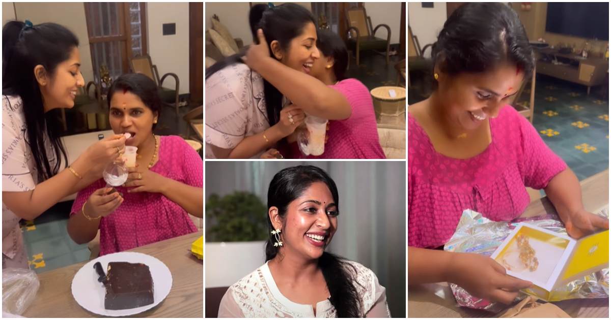 Navya Nair Assistant Sandhya Birthday Celebration