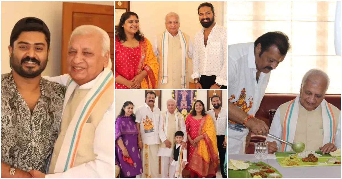 Kerala Governor Shri Arif Mohammed Khan Visit Suresh Gopi Home