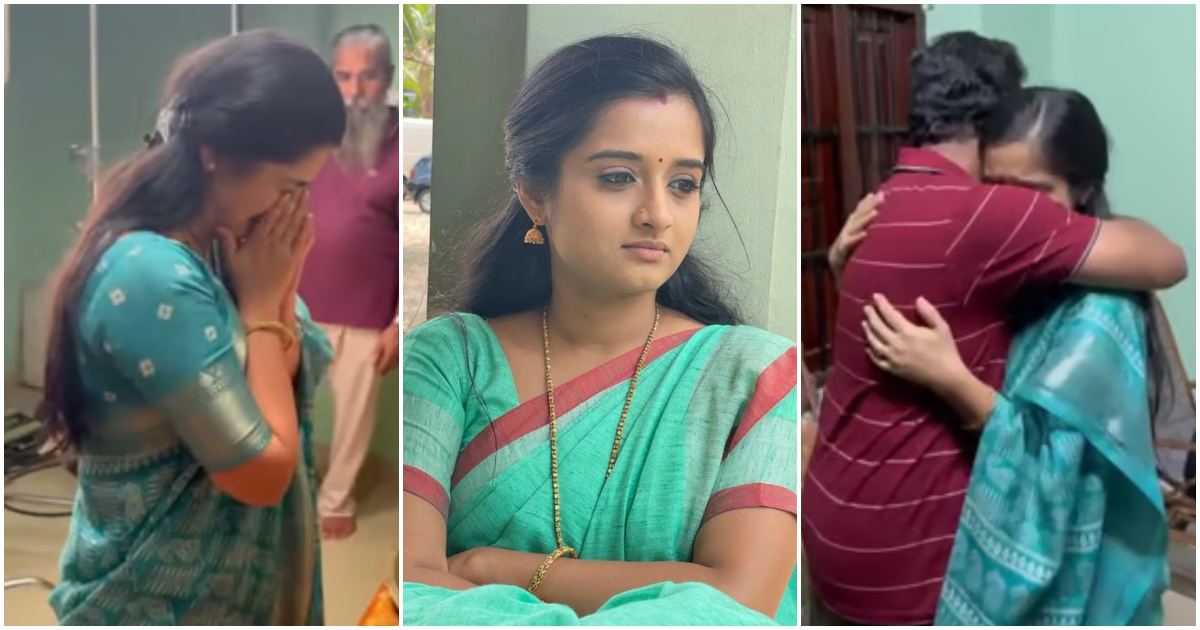 Gopika Anil gets-emotional on her last day as Anjali in Santhwanam
