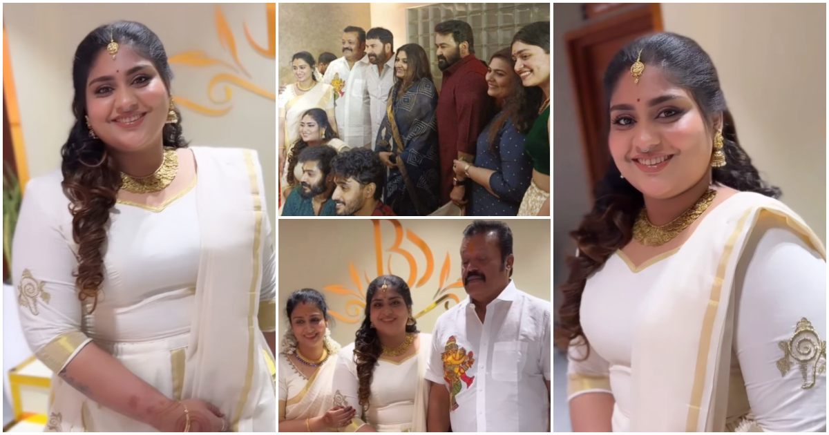 Mohanlal And Mammootty Came to Bhagya Suresh Wedding Ceremony