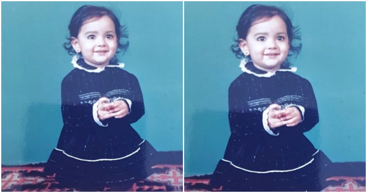 Actress Samvritha Sunil Childhood Photo
