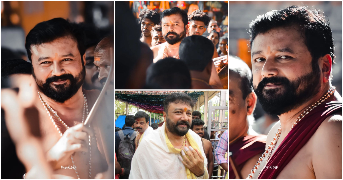 Actor Jayaram in Machad Temple Thrissur