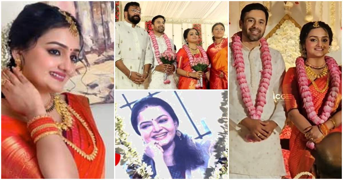 Jayaram and Parvathi at Radhika Thilak’s daughter Devika wedding