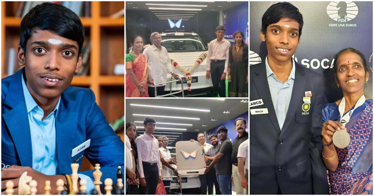 Indias Chess grandmaster Praggnanandhaa bought Mahindra XUV 400