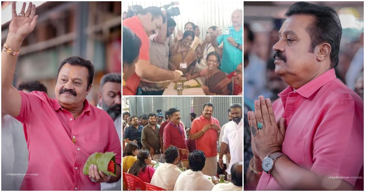 Suresh Gopi in Guruvayur Temple