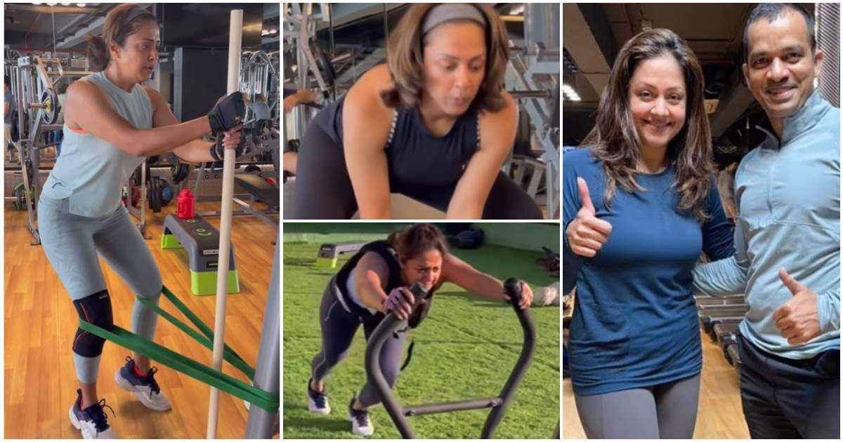 Actress Jyothika Latest Gym Workout Video
