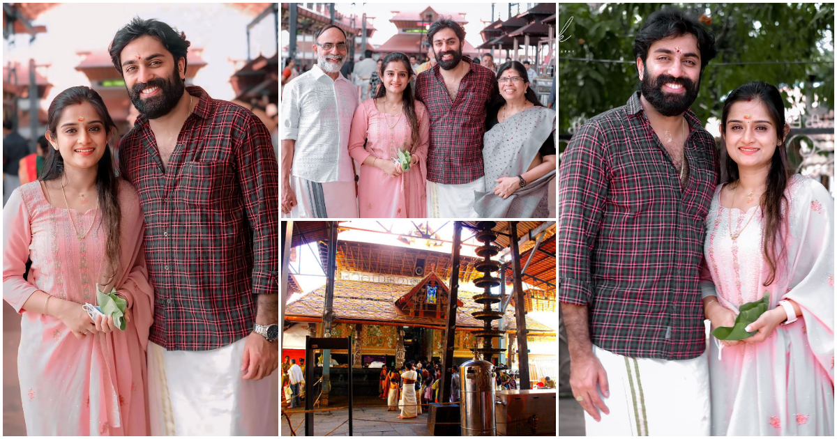 GP And Gopika In Guruvayur Temple With Family