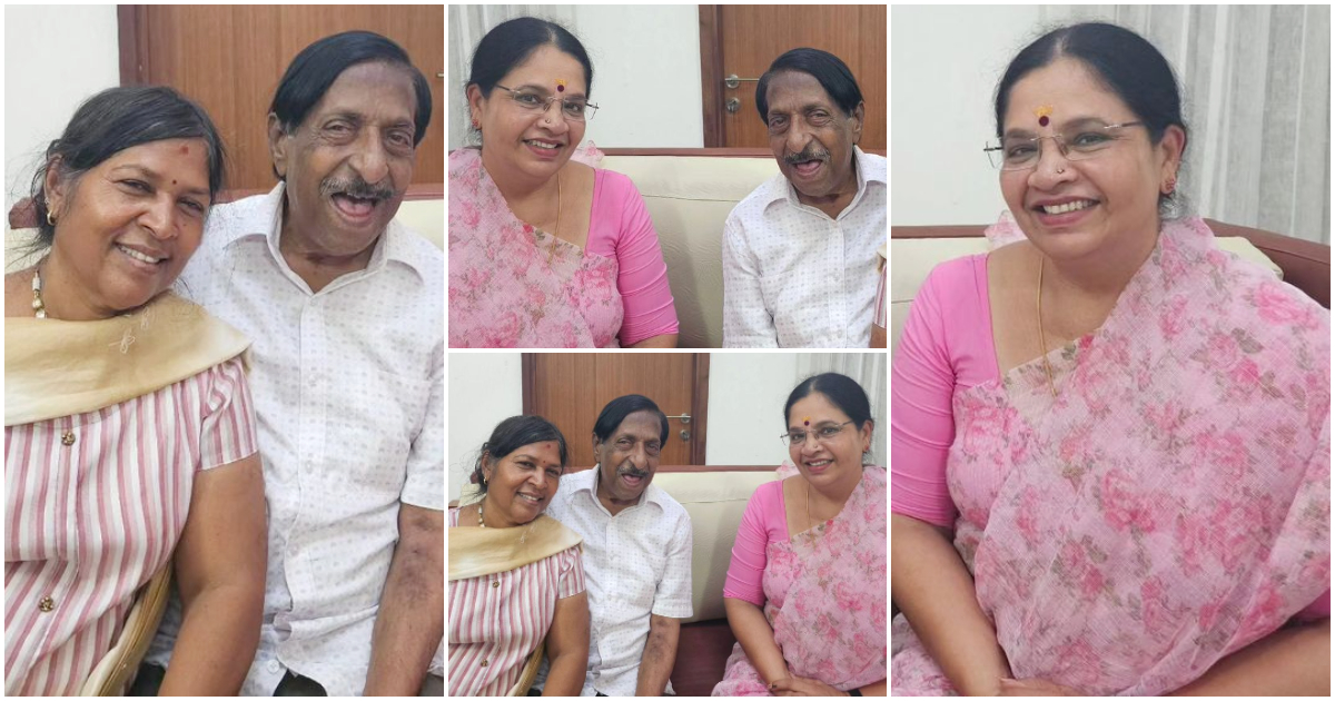 Dubbing artist Bhagyalakshmi visited actor Sreenivasan
