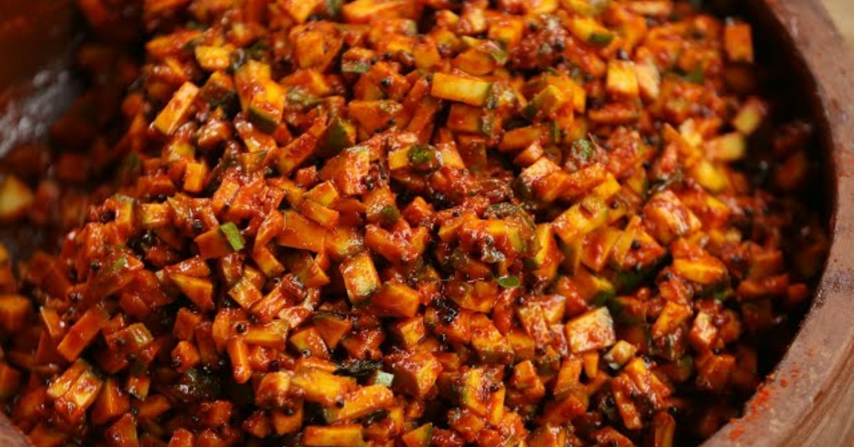 Kerala Style Instant Raw Mango Pickle