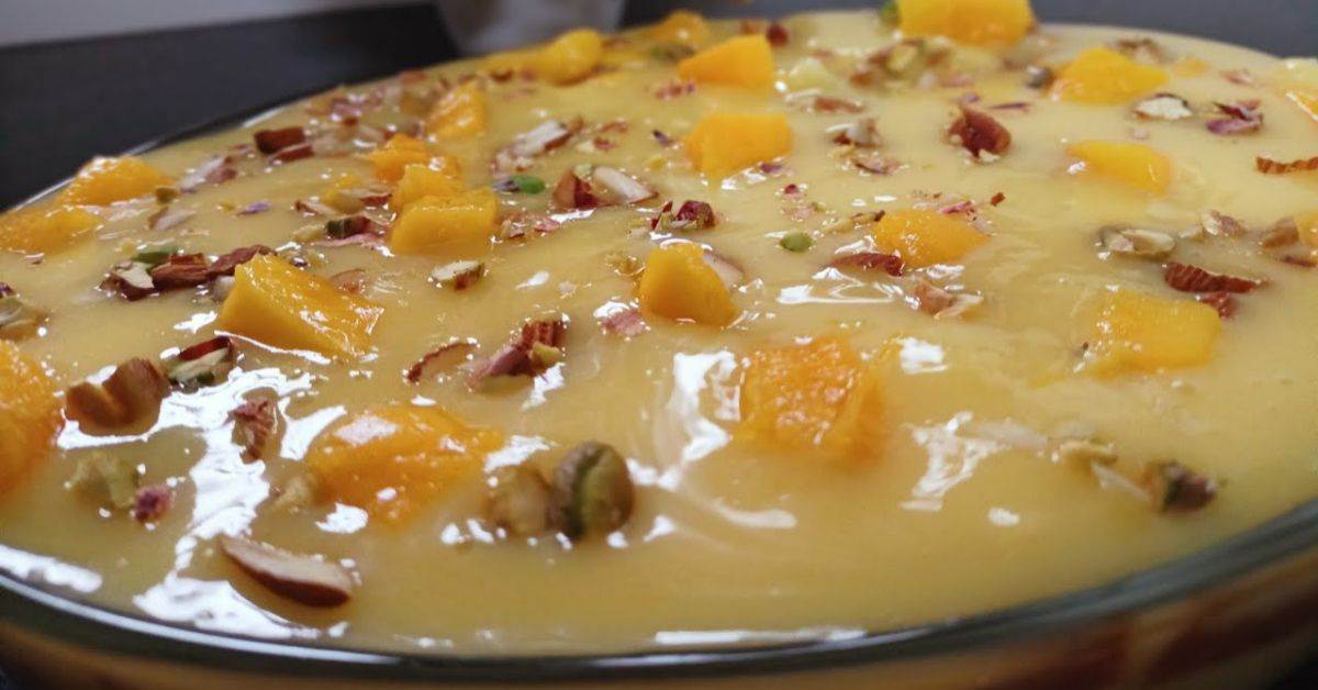 Simple And Tasty Mango Pudding