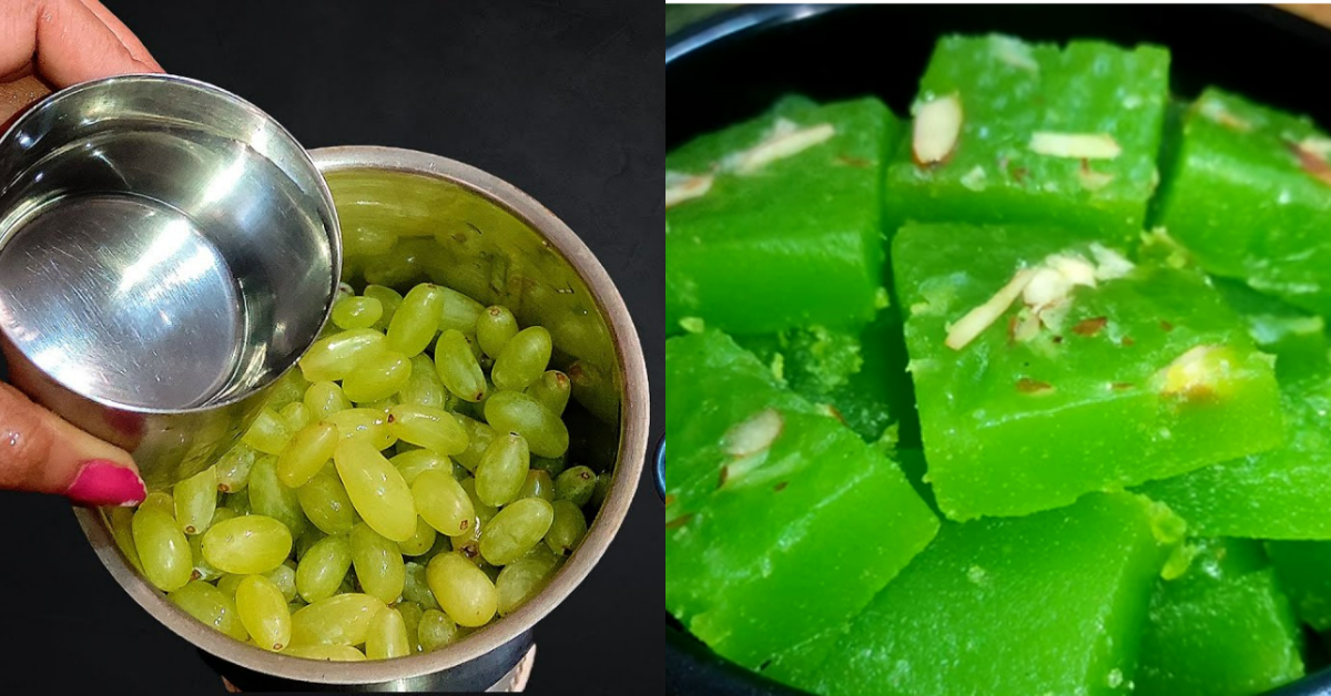 Green Grapes Sweet Halwa Recipe