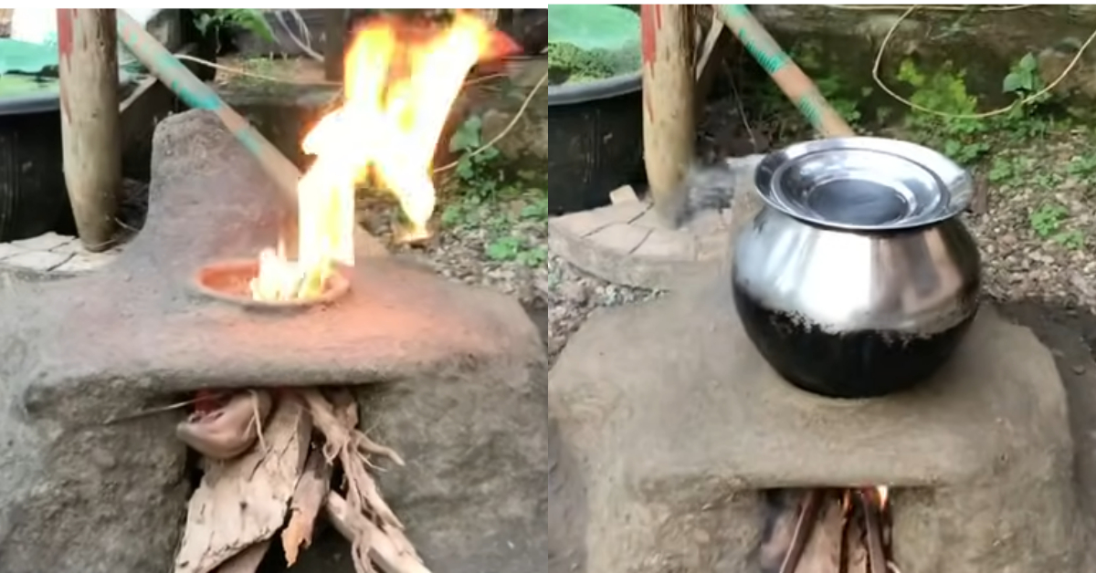 Making Pukayillatha Aduppu Using Soil