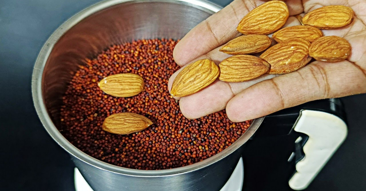 Heathy Ragi Badam Recipe