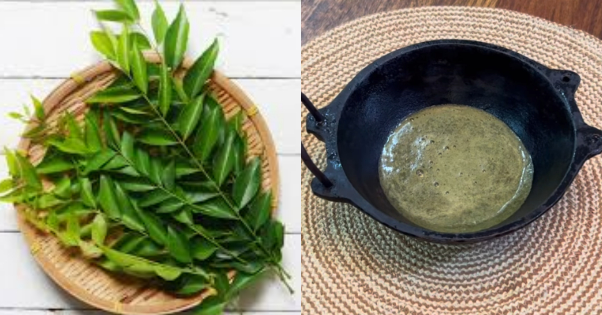 Natural Long Lasting Hair Dye Using Curry Leaves
