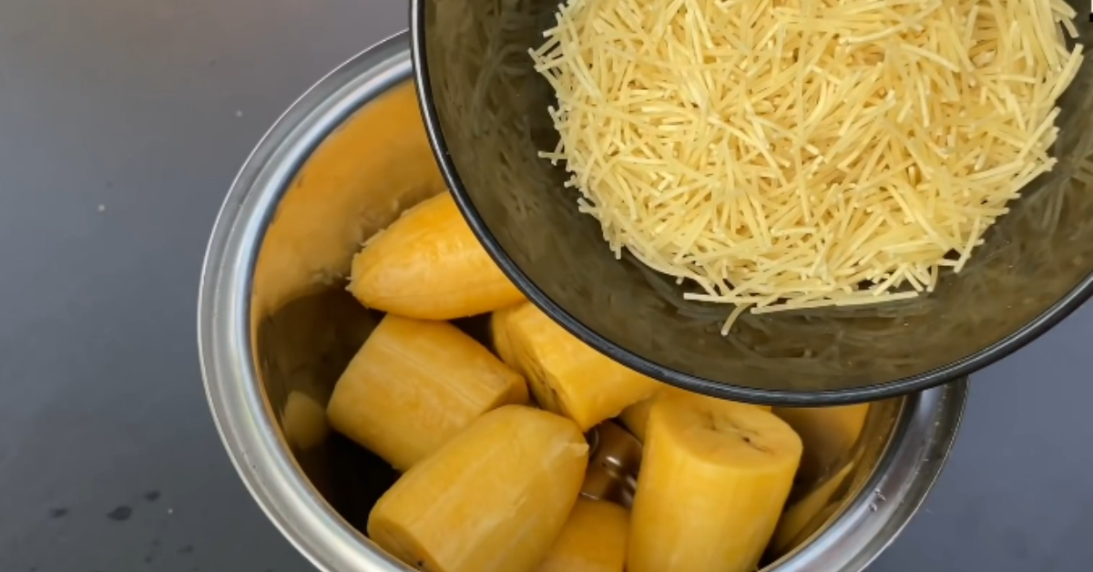Quick Banana And Vermicelli Snack