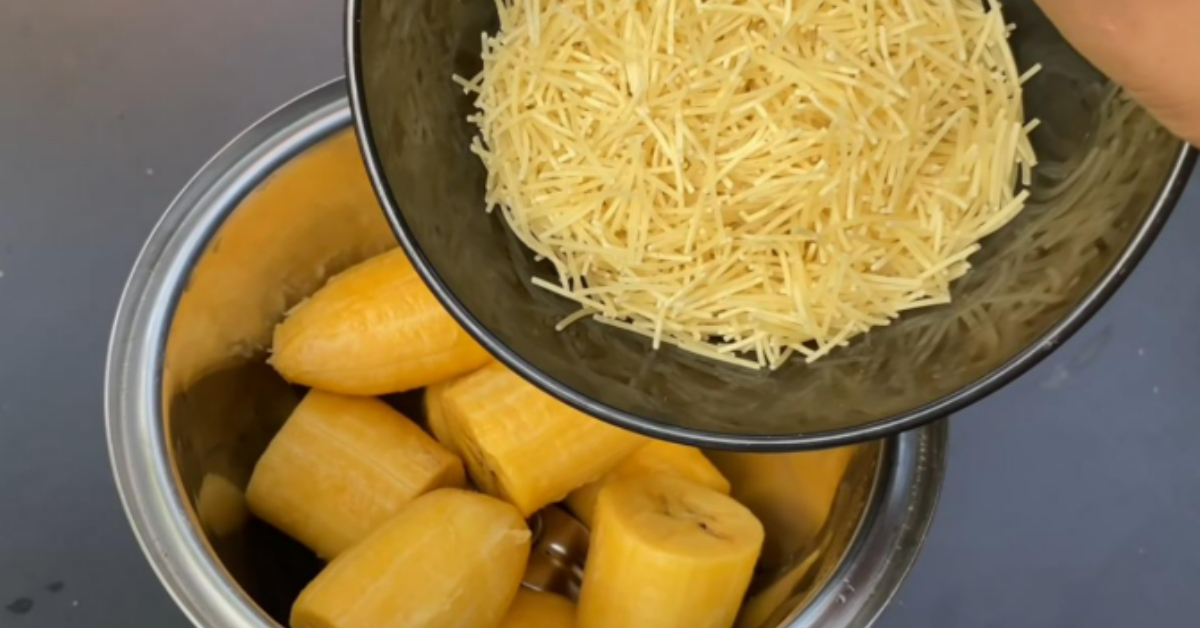 Quick Banana And Vermicelli Snack