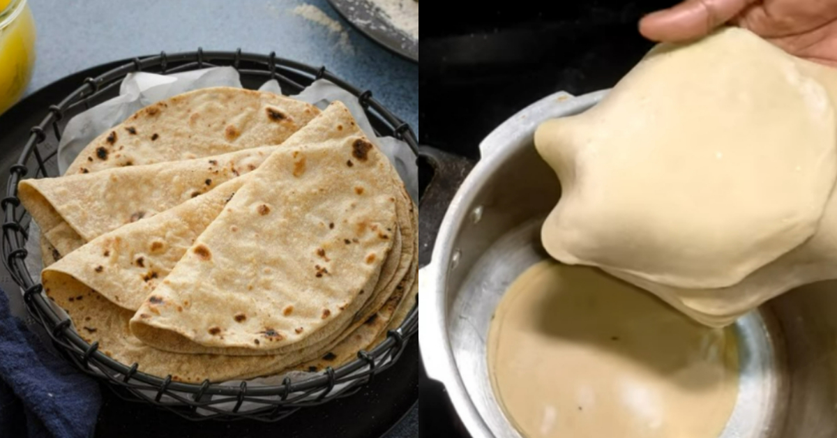 Chapati Making In Pressure Cooker