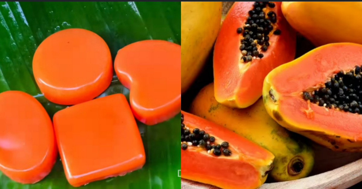 Making Pappaya Soap At Home