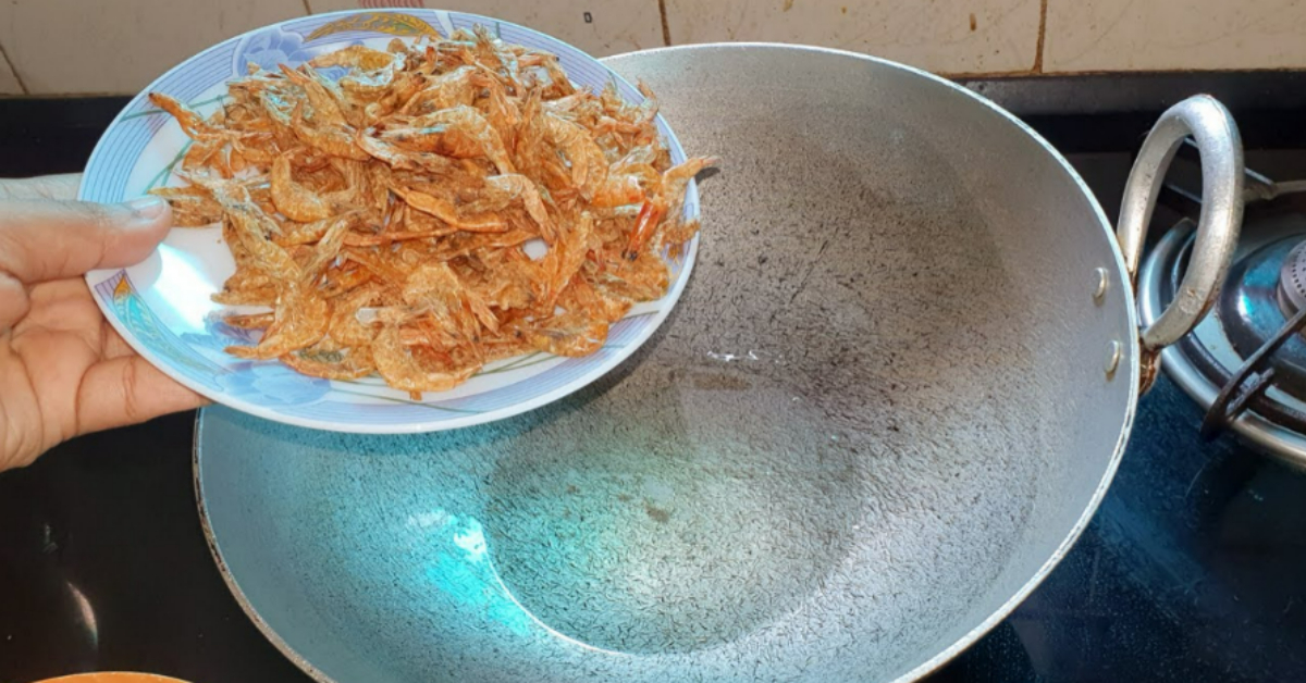 Tasty Unakkachemmeen Fry